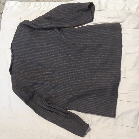 Vintage Lane Bryant Brown Pinstripe Blazer 16 - Picture 7 of 8